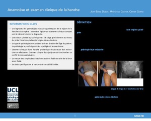 "Anamnèse et examen clinique de la hanche" icon